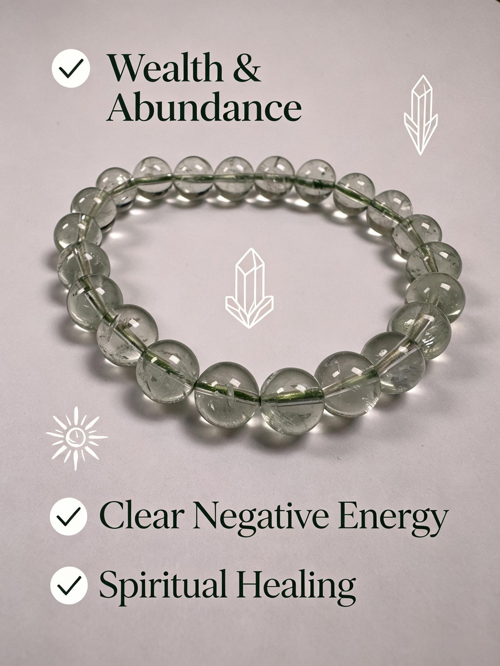 Natural Green Crystal Bracelet