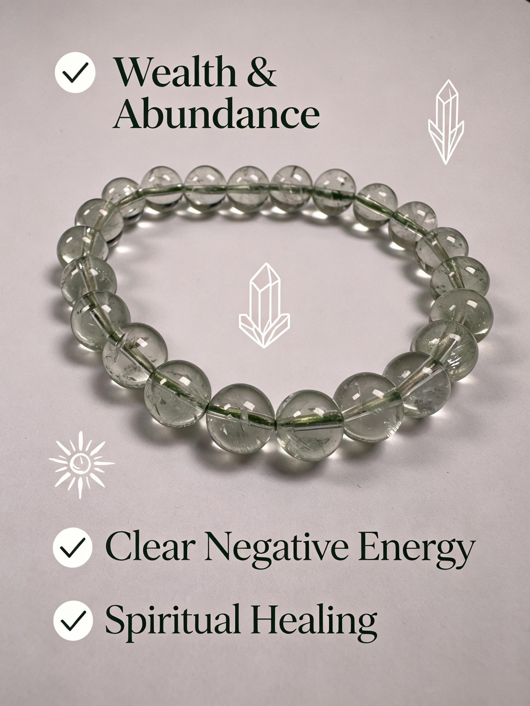 Natural Green Crystal Bracelet